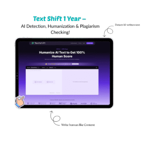 TextShift Pro Plan (1 Year) – AI Detection, Humanizer & Plagiarism Checker
